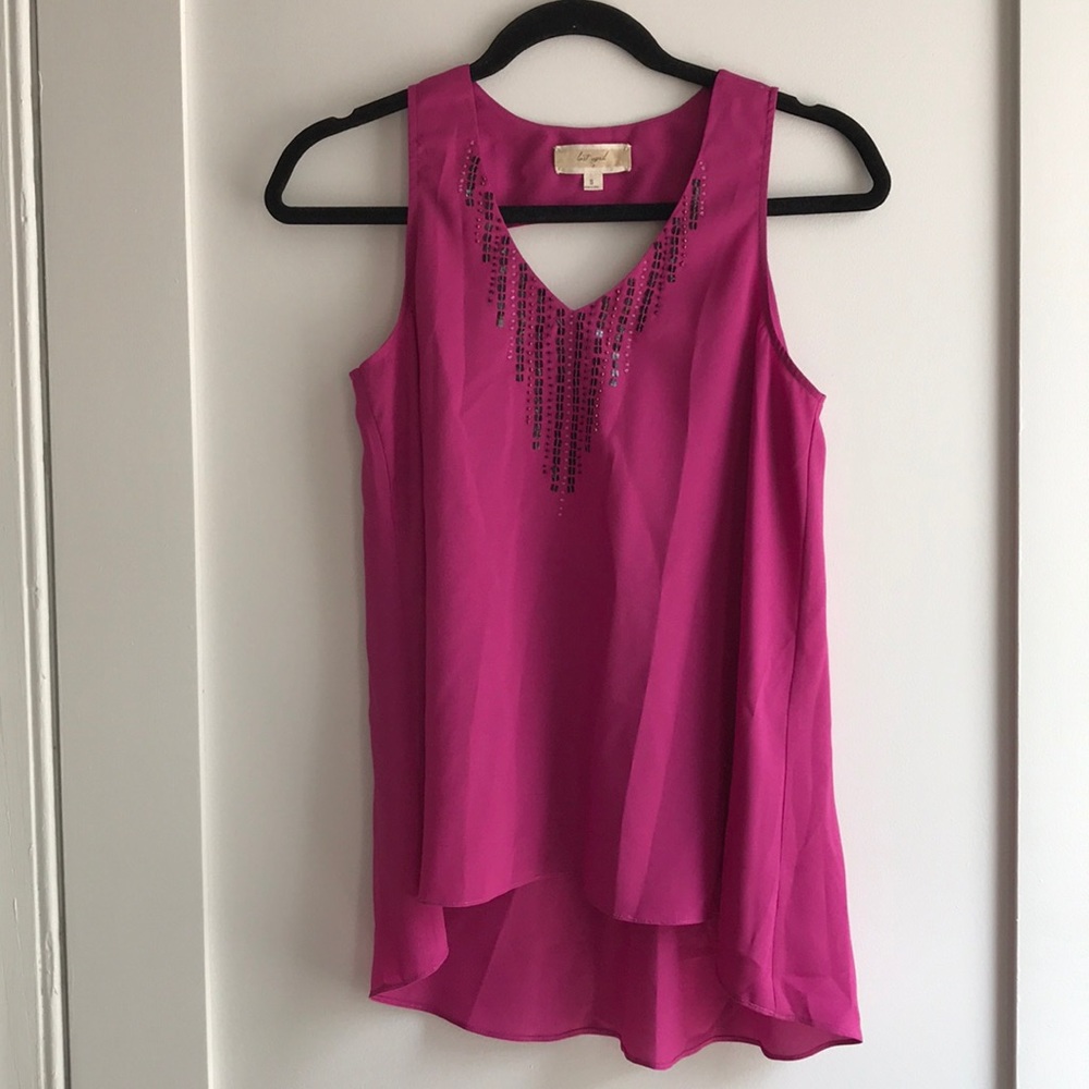 Purple beaded top size small